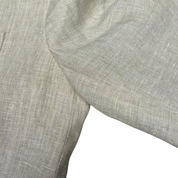 Women's J. CREW Schoolboy Tipped Blazer 100% Linen- Size 2 - Picture 11 of 12